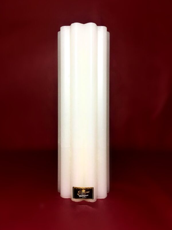 Velon Flor Grande Rayado BLANCO