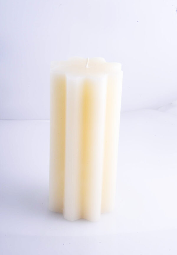 Velon Flor Mediano Rayado Blanca