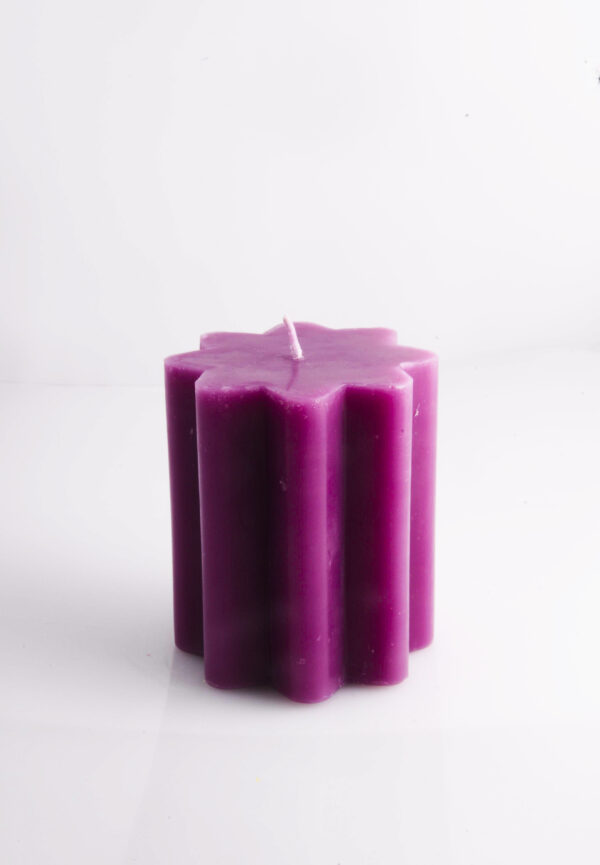 Velon Flor Pequeña Rayada Lila