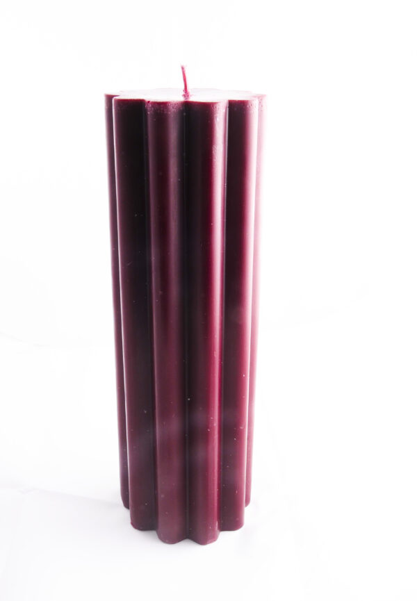 Velon Flor Grande Rayado Rojo vino
