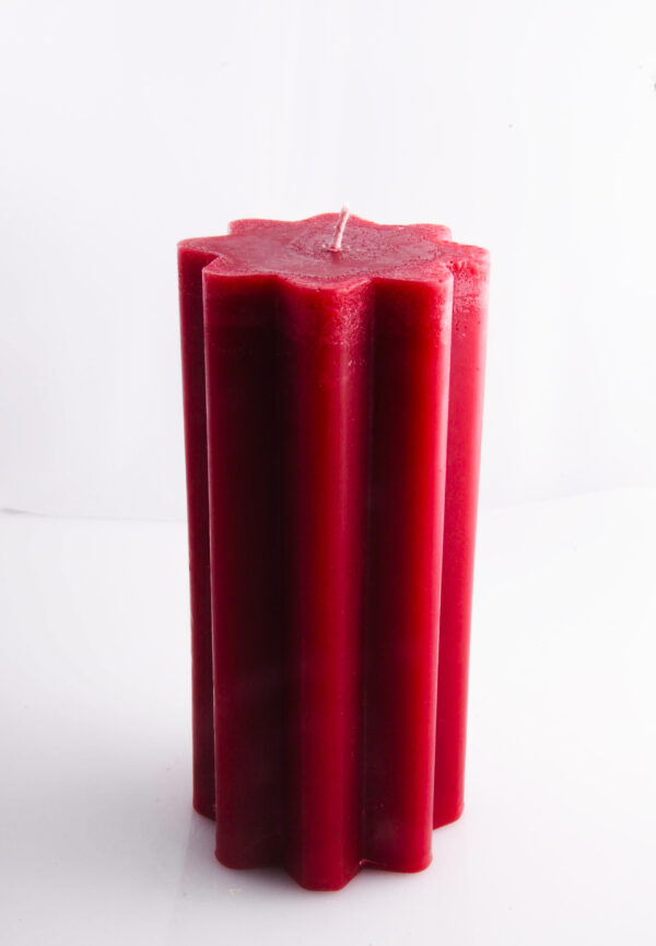 Velon Flor Mediano Rayado Rojo