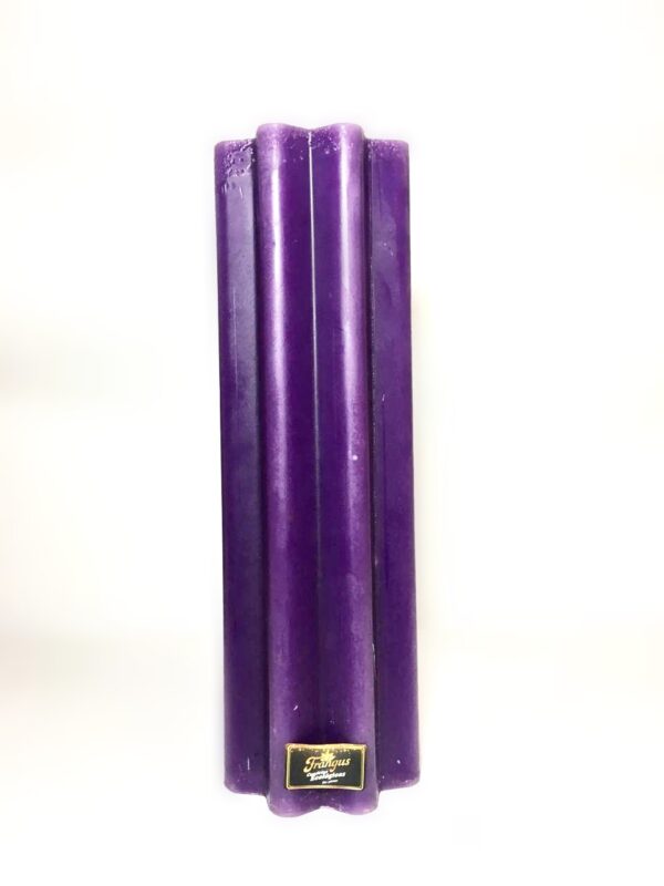 Velon Flor Grande Rayado MORADO