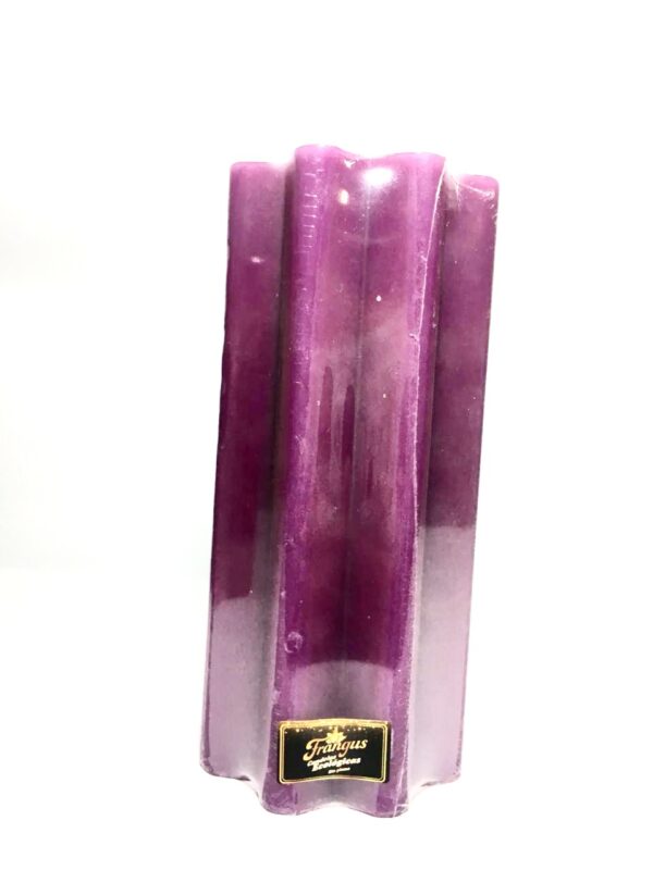 Velon Flor Mediano Rayado lila