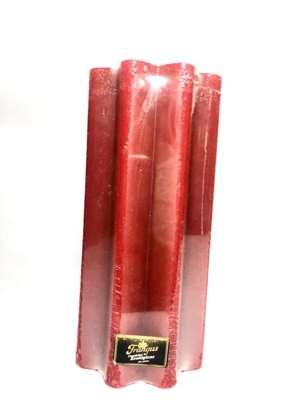Velon Flor Mediano Rayado rojo