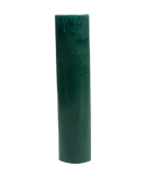 Vela cilindro #1, 1 unidad, 8x32 cm verde