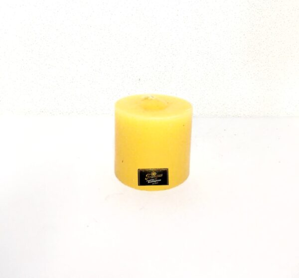 Velas 1/4 velon 1 unidad, 5.5x5 cm amarillo