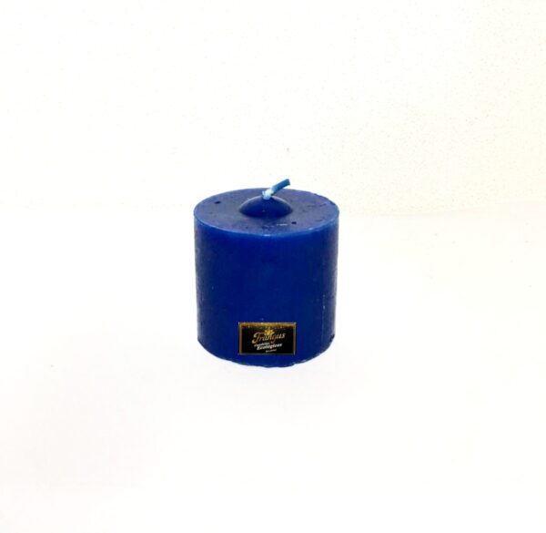 Velas 1/4 velon 1 unidad, 5.5x5 cm azul