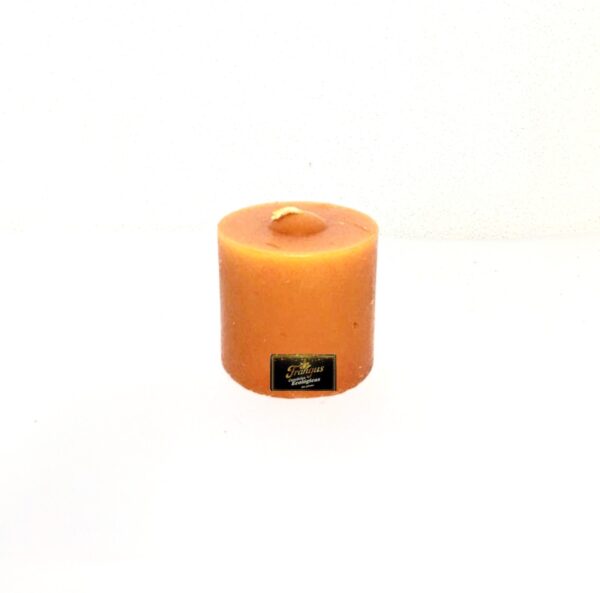 Velas 1/4 velon 1 unidad, 5.5x5 cm naranja