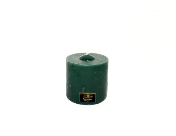 Velas 1/4 velon 1 unidad, 5.5x5 cm verde